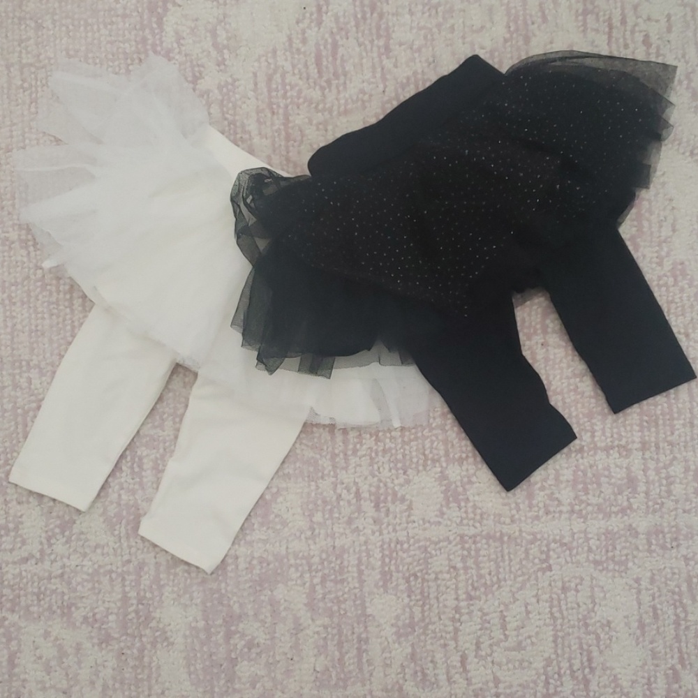 Baby tulle skirt with leggings